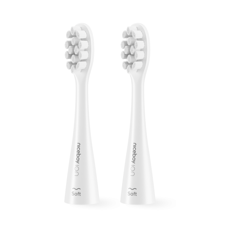 Replacement heads Niceboy ION Sonic Soft white 2 pc